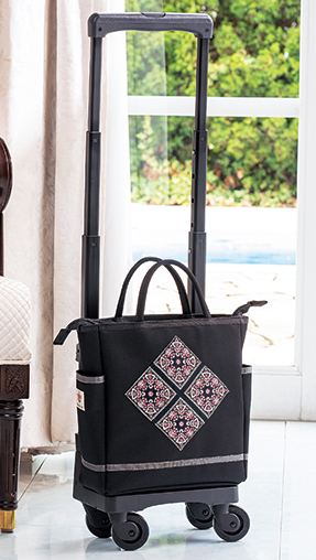 スワニー×Michiko Kugeコラボ 支えるバッグ 「チロリアンジャカード」